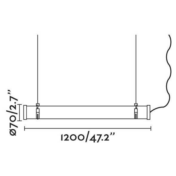 Подвесной светильник Scuba 36W черный