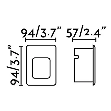 Уличный встраиваемый светильник Nase-1 белый
