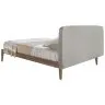 Кровать 7177/CP1702-B-160 серая тканевая тафтинговая 160 Х 200