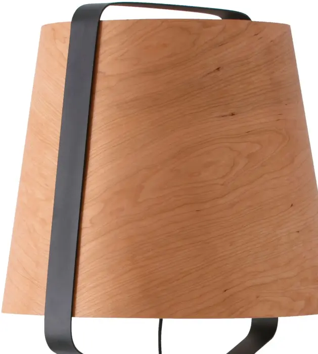 Торшер Stood дерево/черный