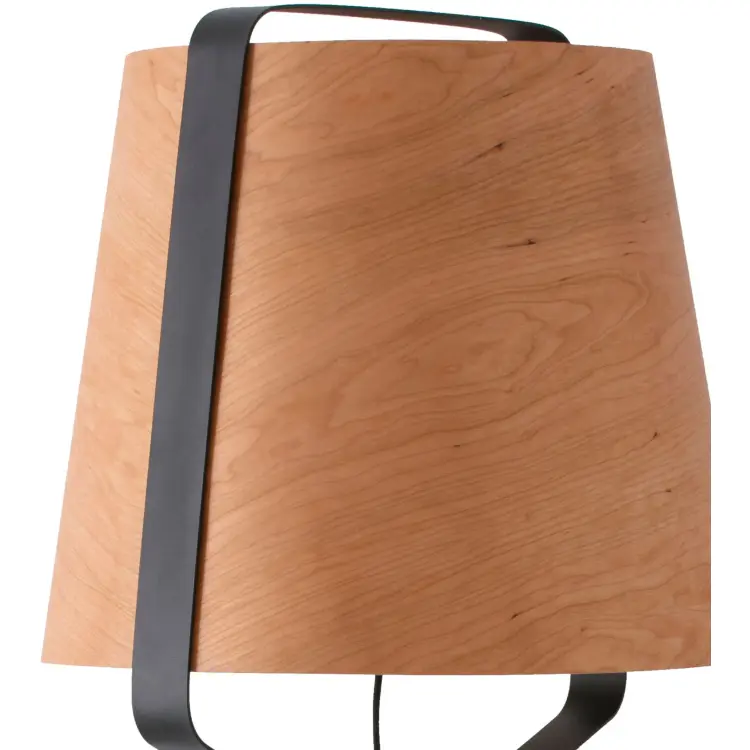 Торшер Stood дерево/черный