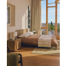 Кровать Arelida из дуба со светло-коричневой отделкой, для матраса 180 x 200 см
