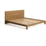 Кровать Arelida из дуба со светло-коричневой отделкой, для матраса 180 x 200 см