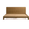 Кровать Arelida из дуба со светло-коричневой отделкой, для матраса 180 x 200 см