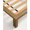 Кровать Arelida из дуба со светло-коричневой отделкой, для матраса 180 x 200 см