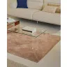 Журнальный столик Adularia из стекла прозрачного цвета 140 x 60
