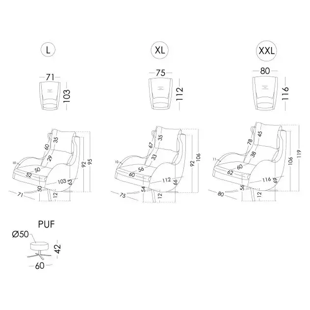 Кресло Lenny XXL