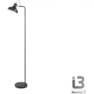 Irias Торшер 1L черный-медный