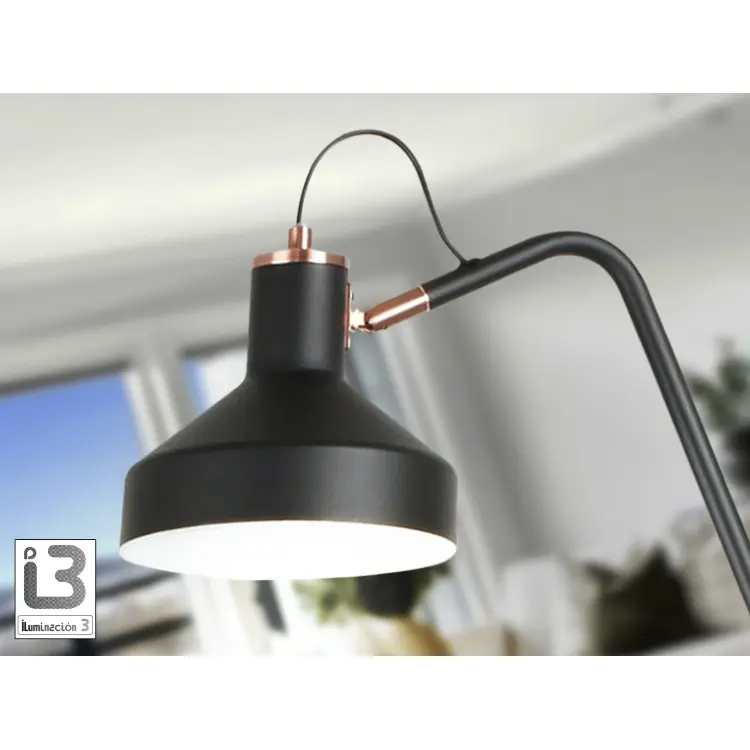 Irias Торшер 1L черный-медный