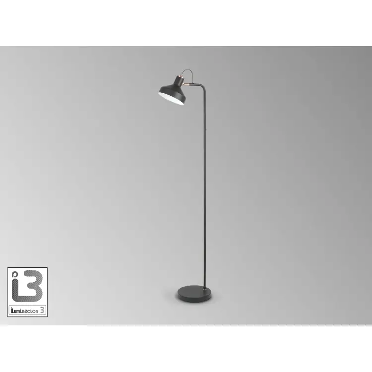 Irias Торшер 1L черный-медный