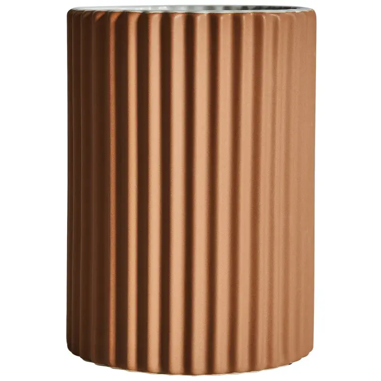 Ваза Plisse Stone коричневая