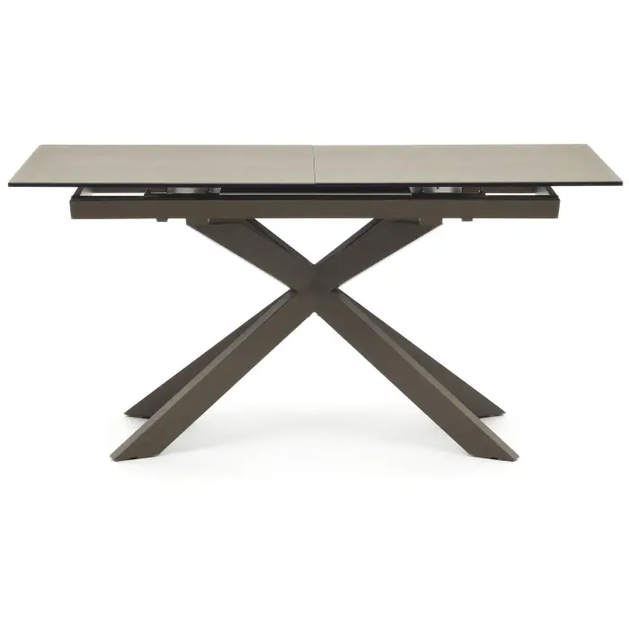 Atminda Раздвижной стол из керамики и стали с коричневой отделкой 160 (210) x 90 см