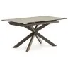Atminda Раздвижной стол из керамики и стали с коричневой отделкой 160 (210) x 90 см
