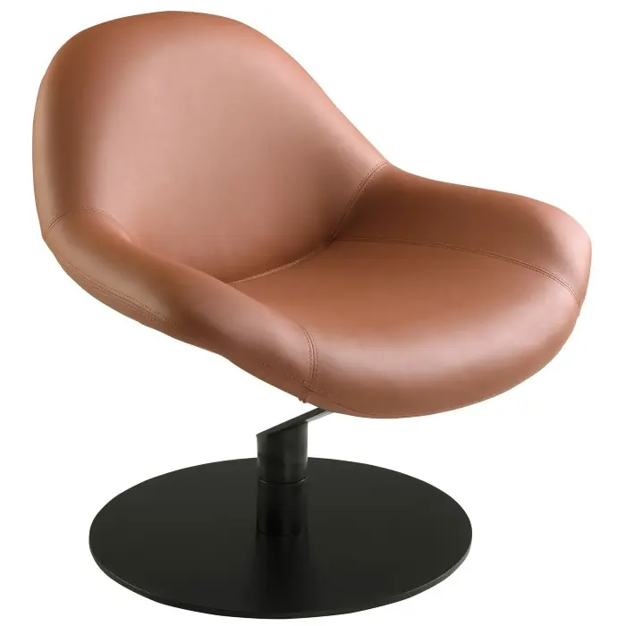 Кресло поворотное 5116/SF991 коричневое из экокожи