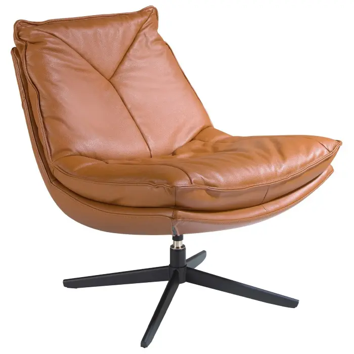 Вращающееся кресло 5096/A8036 с обивкой из кожи