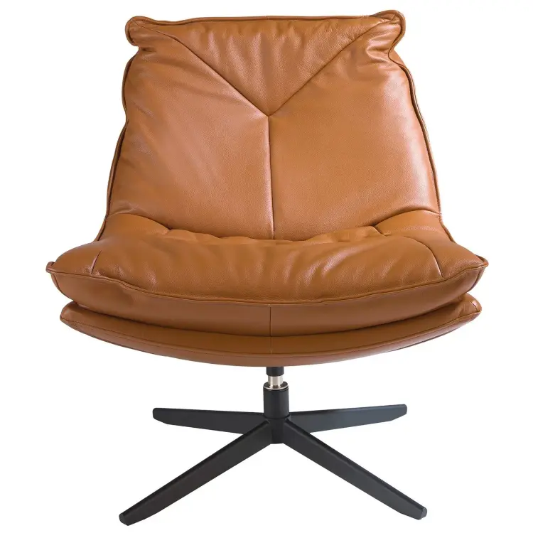 Вращающееся кресло 5096/A8036 с обивкой из кожи