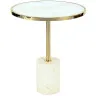 Столик приставной Dekala Ø46 белый/золотой