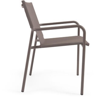 Zaltana Алюминиевый стул для улицы коричневый матовый цвет