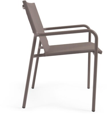 Zaltana Алюминиевый стул для улицы коричневый матовый цвет