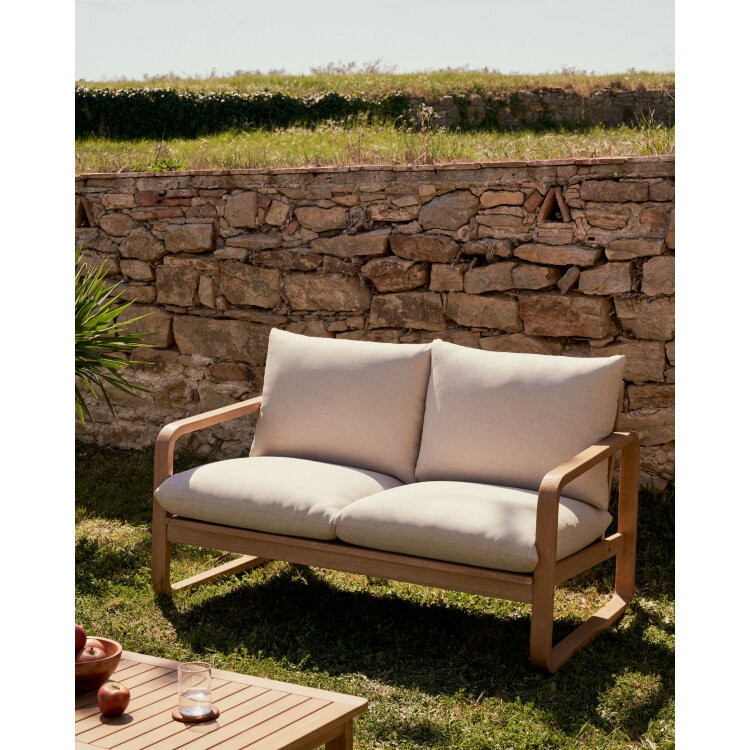 Sacaleta Уличный 2-местный диван из массива эвкалипта 142 см