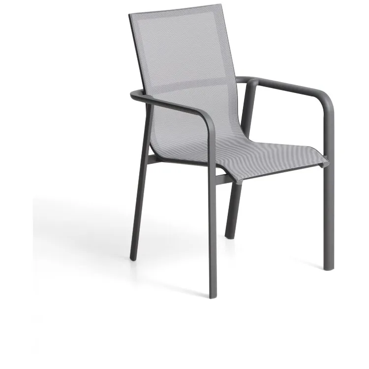 Уличный стул Canea из графитового алюминия