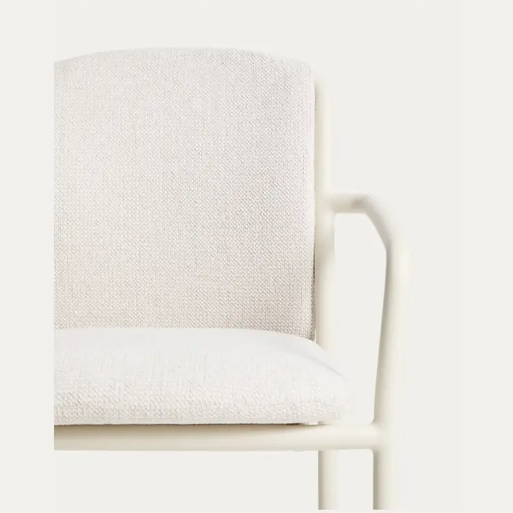 Комплект садовой мебели стол Livorno и 6 стульев Linosa из алюминия цвета экрю