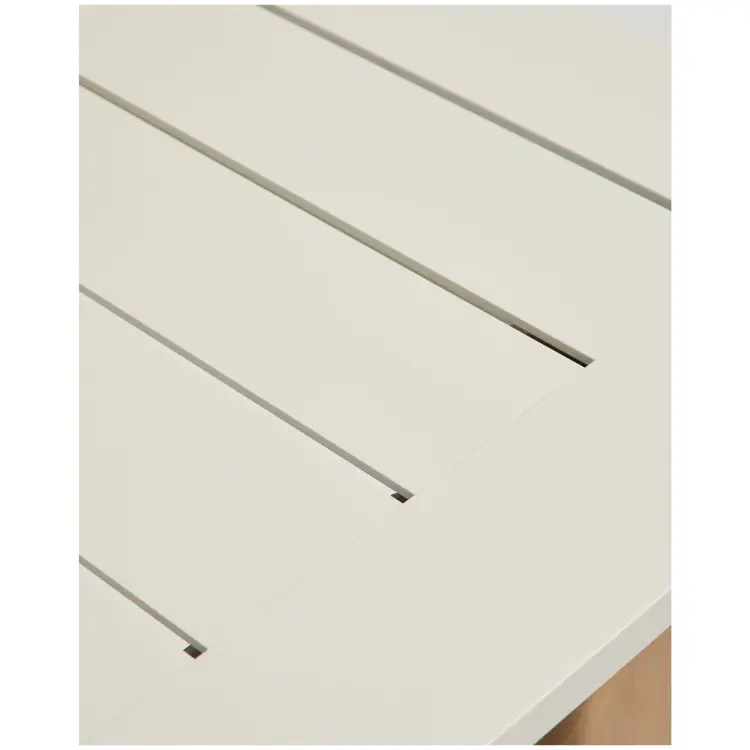 Комплект садовой мебели стол Livorno и 6 стульев Linosa из алюминия цвета экрю