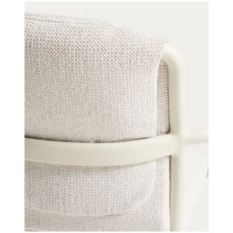 Комплект садовой мебели стол Livorno и 6 стульев Linosa из алюминия цвета экрю