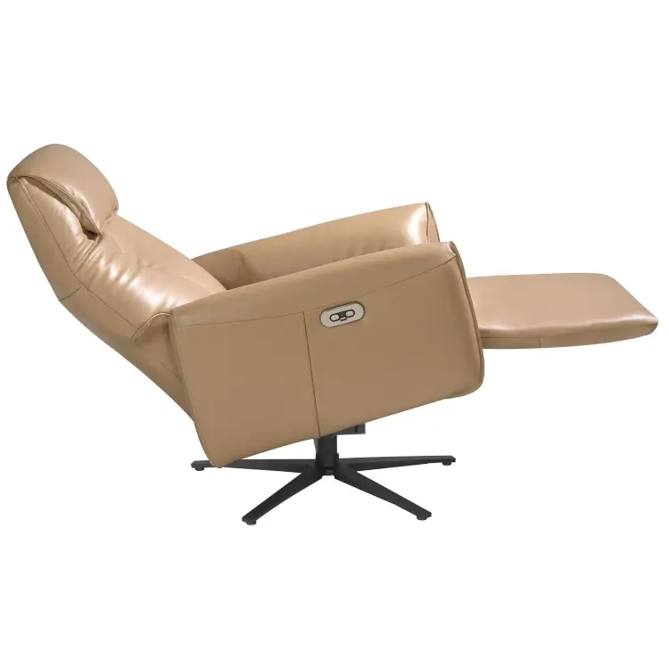 Вращающееся кресло Double Relax/ 5086 с кожаной обивкой