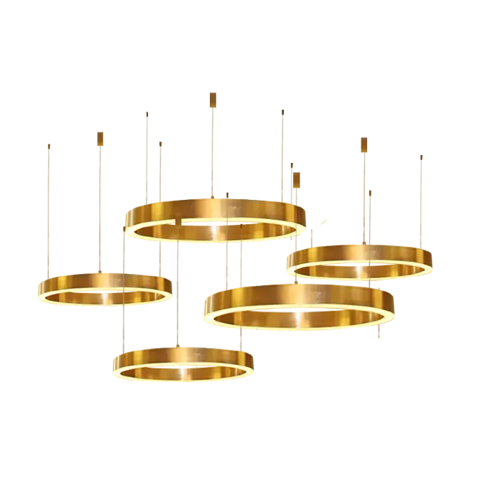 Светильник Light Ring Horizontal Copper Gold