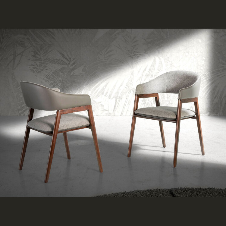 Стул 4091/ACH20070 с обивкой из ткани и экокожи