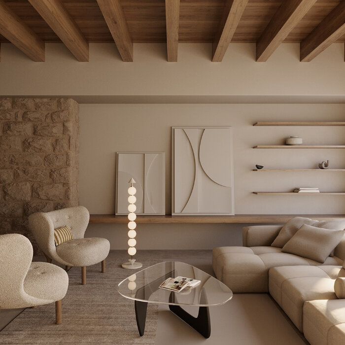 Торшер Soko золотой металл/белый мрамор