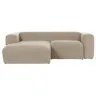 Диван 2-местный Blok с левым шезлонгом бежевый