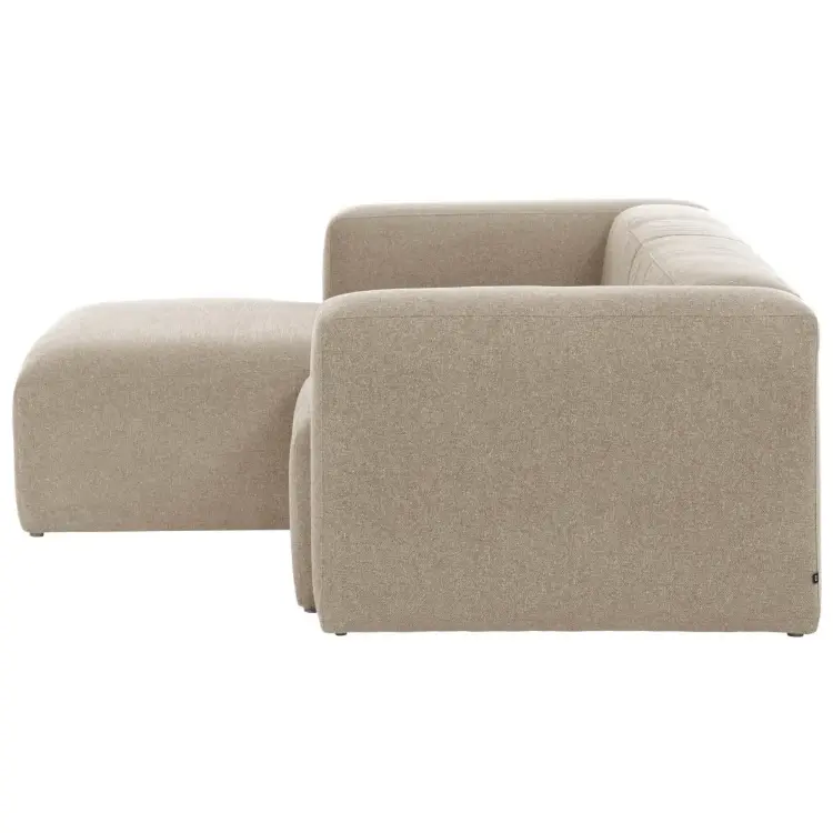 Диван 2-местный Blok с левым шезлонгом бежевый