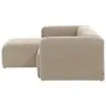 Диван 2-местный Blok с левым шезлонгом бежевый