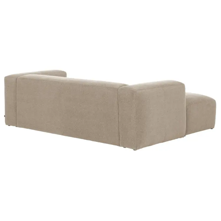 Диван 2-местный Blok с левым шезлонгом бежевый