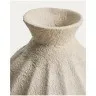 Ваза Arquena из папье-маше бежевого цвета, 46 см