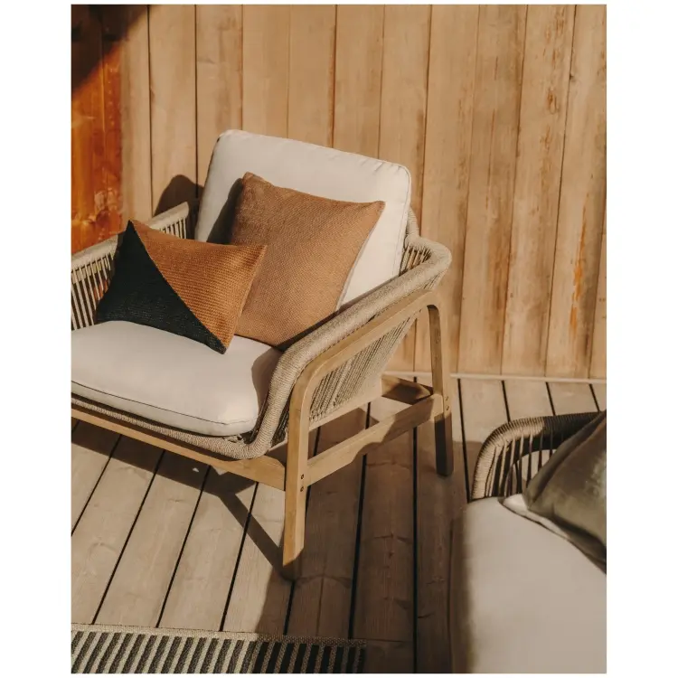 Комплект Vellana: 3-местный диван, 2 кресла и журнальный столик из 100% массива акации