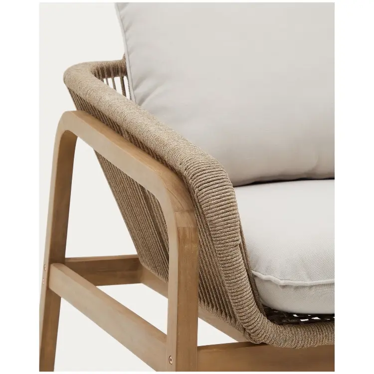 Комплект Vellana: 3-местный диван, 2 кресла и журнальный столик из 100% массива акации