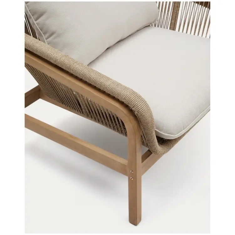 Комплект Vellana: 3-местный диван, 2 кресла и журнальный столик из 100% массива акации