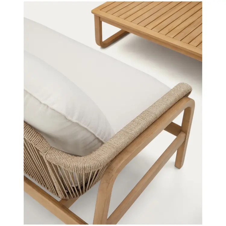 Комплект Vellana: 3-местный диван, 2 кресла и журнальный столик из 100% массива акации