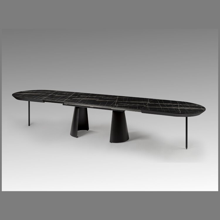 Capri Раздвижной обеденный стол с мраморной столешницей