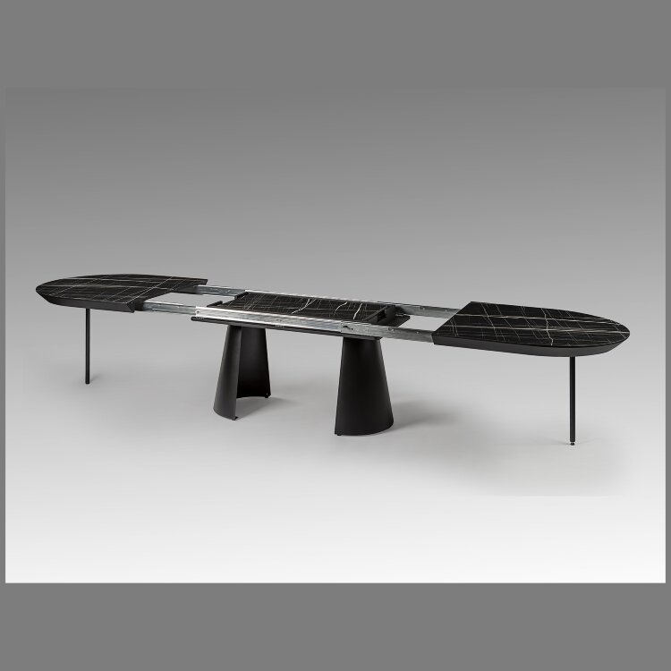 Capri Раздвижной обеденный стол с мраморной столешницей