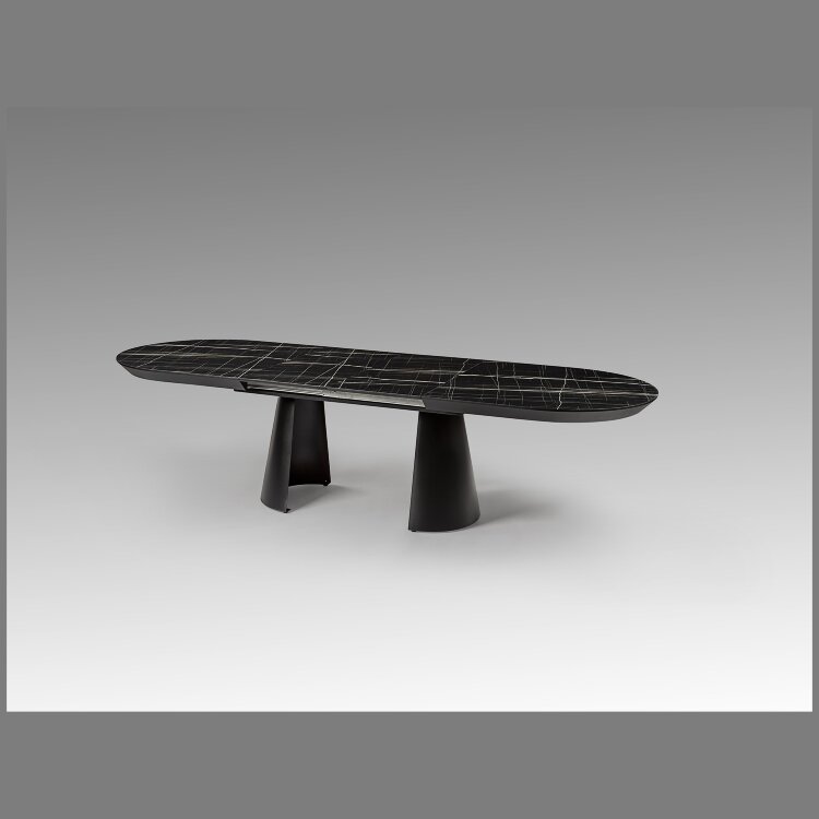 Capri Раздвижной обеденный стол с мраморной столешницей