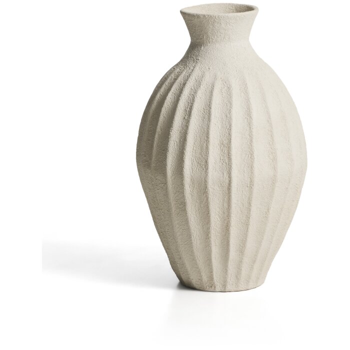 Ваза Arquena из папье-маше бежевого цвета, 67 см