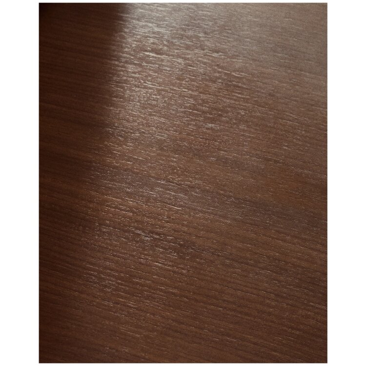 Стол Melvar из орехового шпона с основанием из матовой нержавеющей стали, 121 x 121