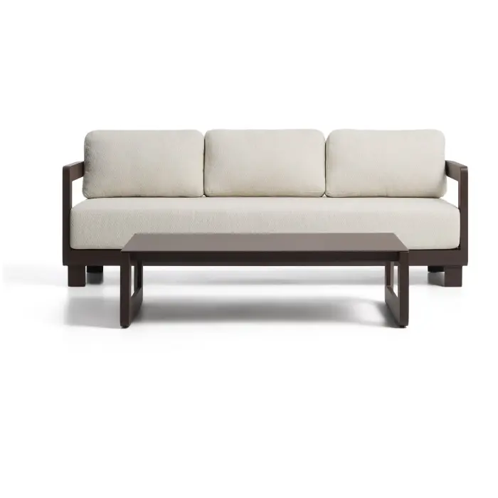 Комплект садовой мебели Nerano из коричневого алюминия