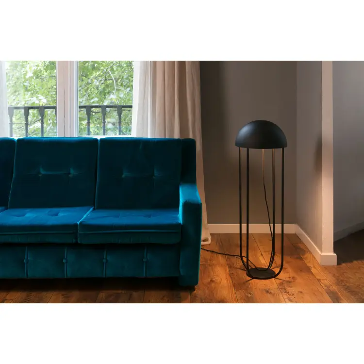 Торшер Jellyfish черно-золотой