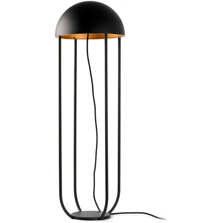 Торшер Jellyfish черно-золотой