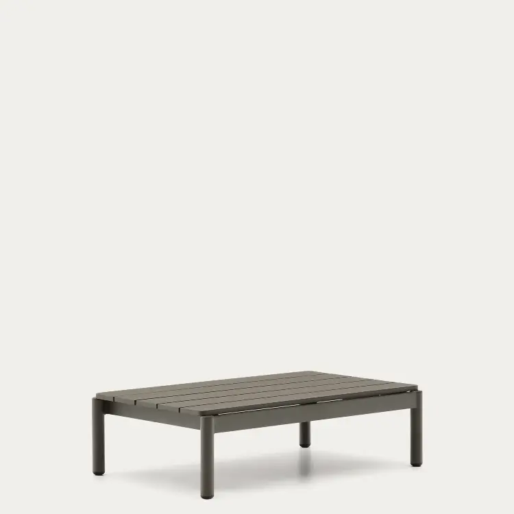Журнальный столик Sorells из зеленого алюминия 57 x 91 см